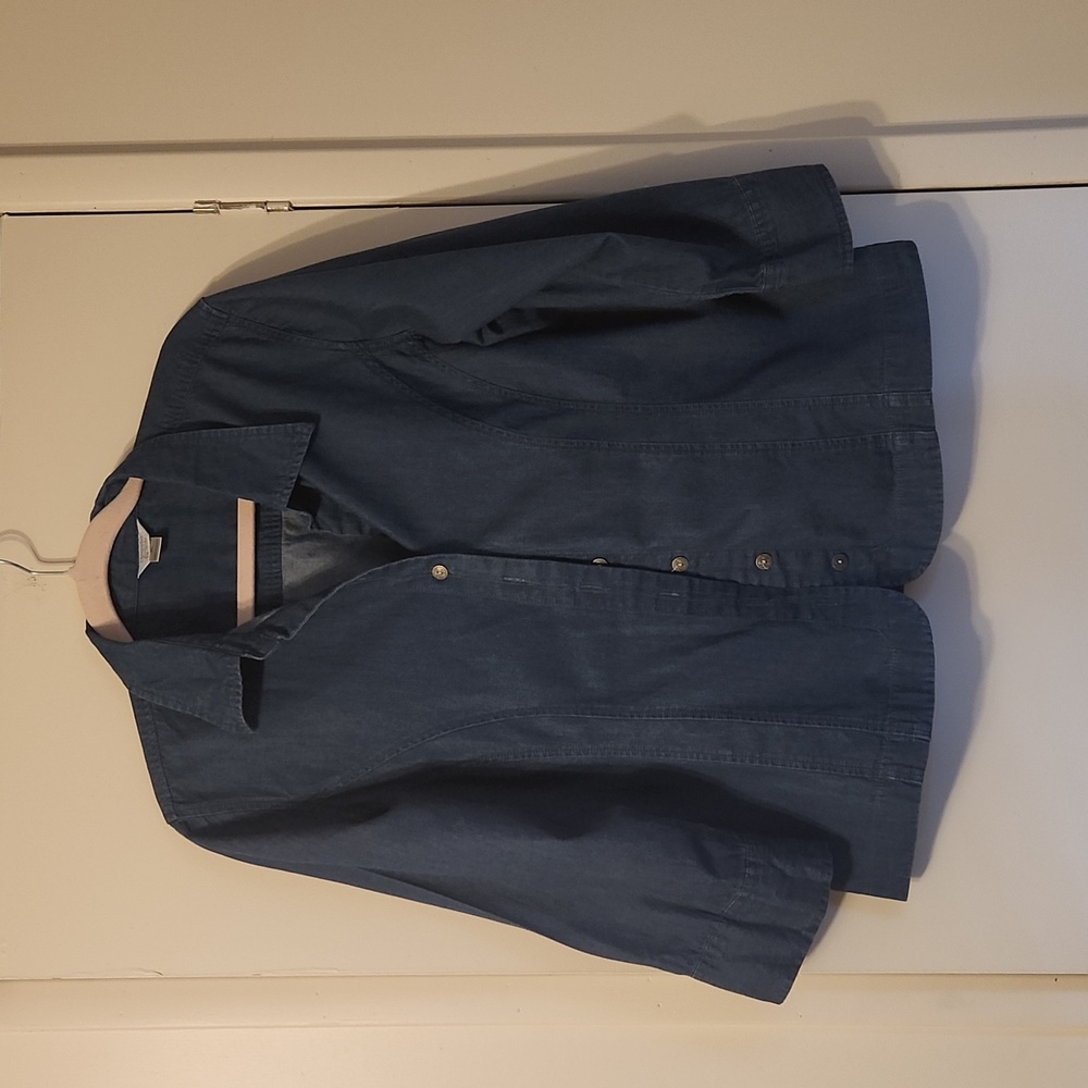 Christopher & Banks Denim Blouse XL